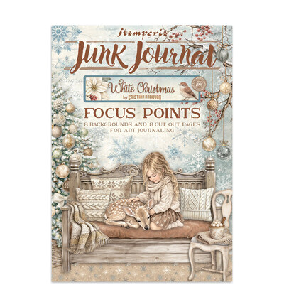 SBJKS07 - Stamperia - Stamperia junk journal Focus Points A5 – White Christmas - Journals & Sets