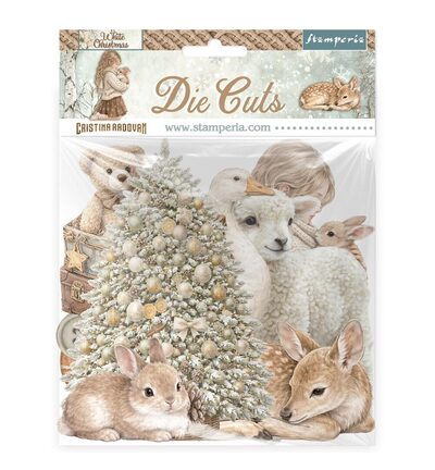 DFLDC141 - Stamperia - Stamperia Die-Cuts – White Christmas - 