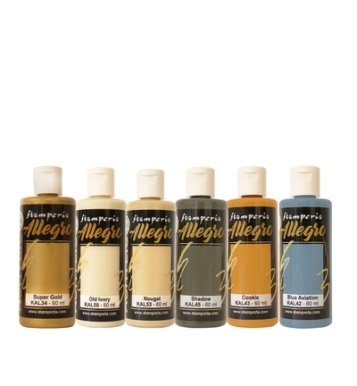KALKIT76 - Stamperia - Stamperia set peinture Allegro 6 couleurs – White Christmas - Kits de couleurs KALKIT76 - Stamperia - Stamperia set peinture Allegro 6 couleurs – White Christmas - Kits de couleurs