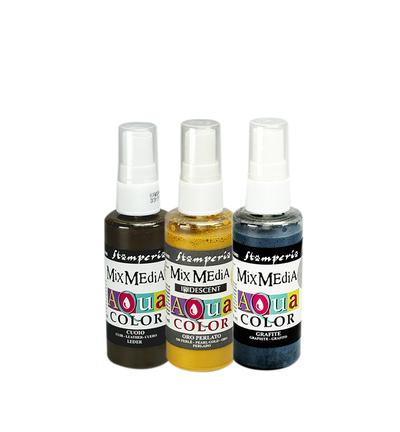 KAQXWG - Stamperia - Stamperia set Aquacolor 3 couleurs – White Christmas - Kits de couleurs KAQXWG - Stamperia - Stamperia set Aquacolor 3 couleurs – White Christmas - Kits de couleurs