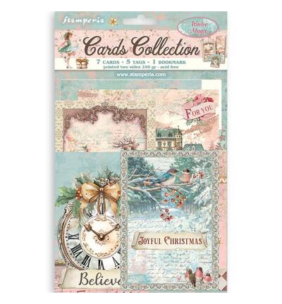 SBCARD46 - Stamperia - Stamperia set de cartes – Winter Magic - Cards Collection