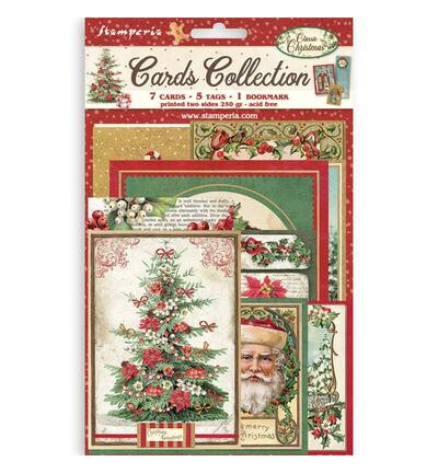 SBCARD45 - Stamperia - Stamperia set de cartes – Classic Christmas - Cards Collection