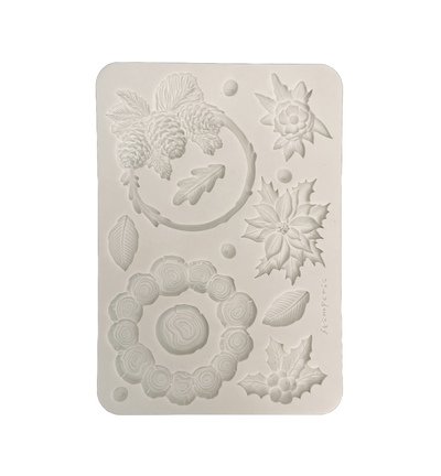 KACMA618 - Stamperia - Stamperia moule en silicone A5 – Christmas Embellishments guirlandes de Noël - KACMA618 - Stamperia - Stamperia moule en silicone A5 – Christmas Embellishments guirlandes de Noël -