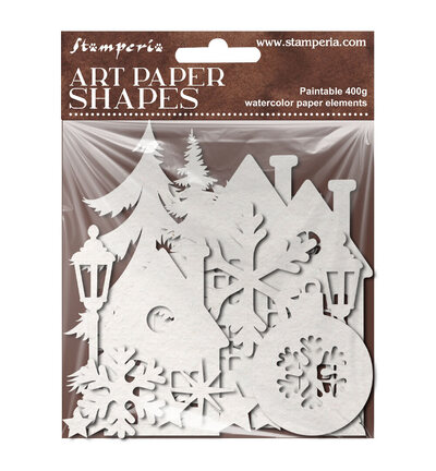 SBCU002 - Stamperia - Stamperia formes papier laser cut – Christmas Embellishments Christmas - 
