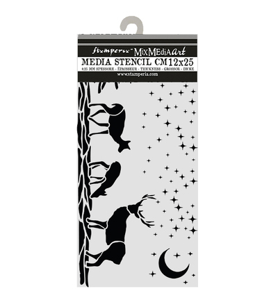 KSTDL169 - Stamperia - Stamperia pochoir 12x25 cm – Christmas Embellishments cerfs de Noël - KSTDL169 - Stamperia - Stamperia pochoir 12x25 cm – Christmas Embellishments cerfs de Noël -