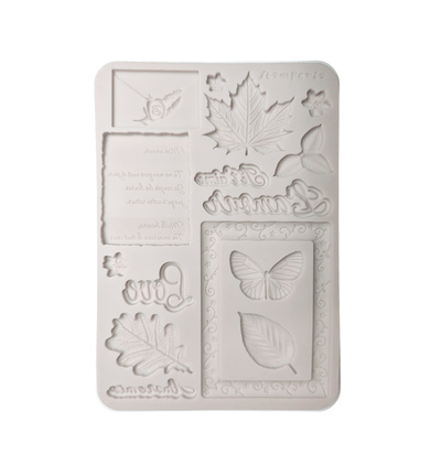 KACMA623 - Stamperia - Stamperia moule en silicone A5 – Flowers and Poems - 