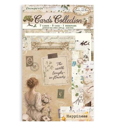 SBCARD51 - Stamperia - Stamperia set de cartes – Flowers and Poems - 