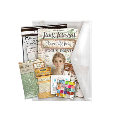 BJS004 - Stamperia - Stamperia sélection Art Journaling – Flowers and Poems - 