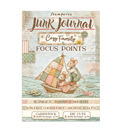 SBJKS11 - Stamperia - Stamperia junk journal Focus Points A5 – Cozy Family - 