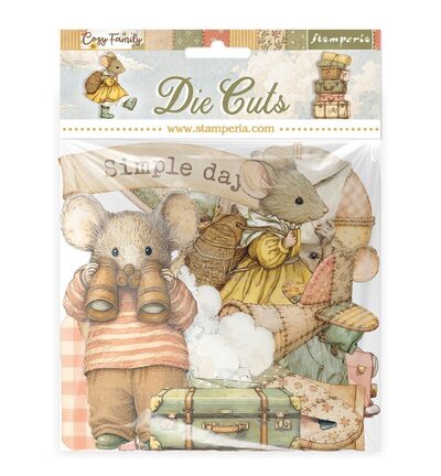DFLDC145 - Stamperia - Stamperia Die-Cuts – Cozy Family - 
