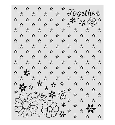 KSTD223 - Stamperia - Stamperia pochoir 20x25 cm – Cozy Family Together pattern - 