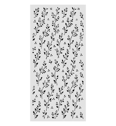 KSTDL178 - Stamperia - Stamperia pochoir 12x25 cm – Cozy Family Sprig pattern - 