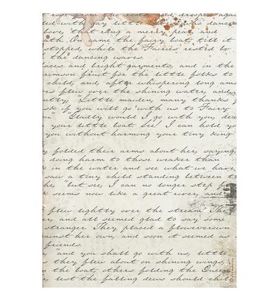 DFSA41156 - Stamperia - Stamperia papier de riz A4 – Our Way Handmade letter - 