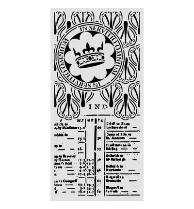 KSTDL180 - Stamperia - Stamperia pochoir 12x25 cm – Our Way Crown - 