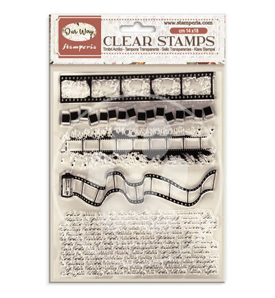 WTK249 - Stamperia - Stamperia tampons transparents 14x18 cm – Our Way - 