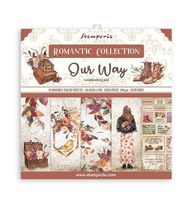 SBBL115 - Stamperia - Stamperia grand bloc scrapbooking 30,5x30,5 cm – Our Way - 