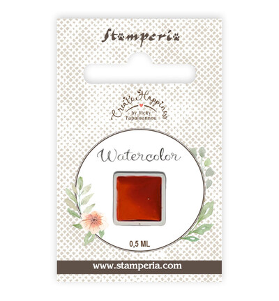 KAJC01 - Stamperia - Recharge aquarelle 0,5 ml - Rouge - Peinture à base d'eau