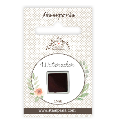 KAJC02 - Stamperia - Recharge aquarelle 0,5 ml - Rouge brique - Peinture à base d'eau