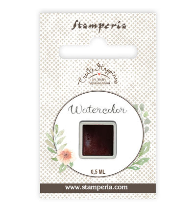 KAJC03 - Stamperia - Recharge aquarelle 0,5 ml - Cramoisi - Peinture à base d'eau