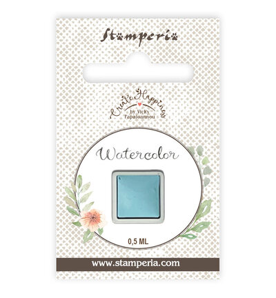 KAJC09 - Stamperia - Recharge aquarelle 0,5 ml - Bleu clair - Peinture à base d'eau