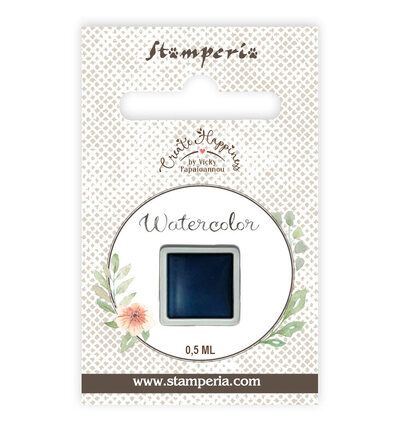 KAJC11 - Stamperia - Recharge aquarelle 0,5 ml - Bleu marine - Peinture à base d'eau