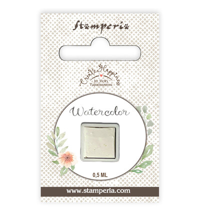 KAJC14 - Stamperia - Recharge aquarelle 0,5 ml - Blanc - Peinture à base d'eau