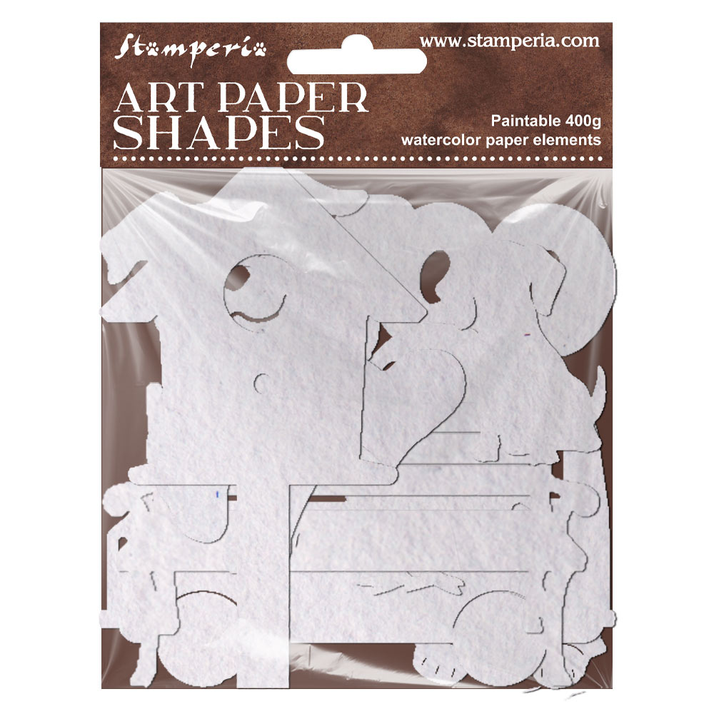 SBCU007 - Stamperia - Stamperia Art Paper Shapes laser cut – Furry Friends 2 - 