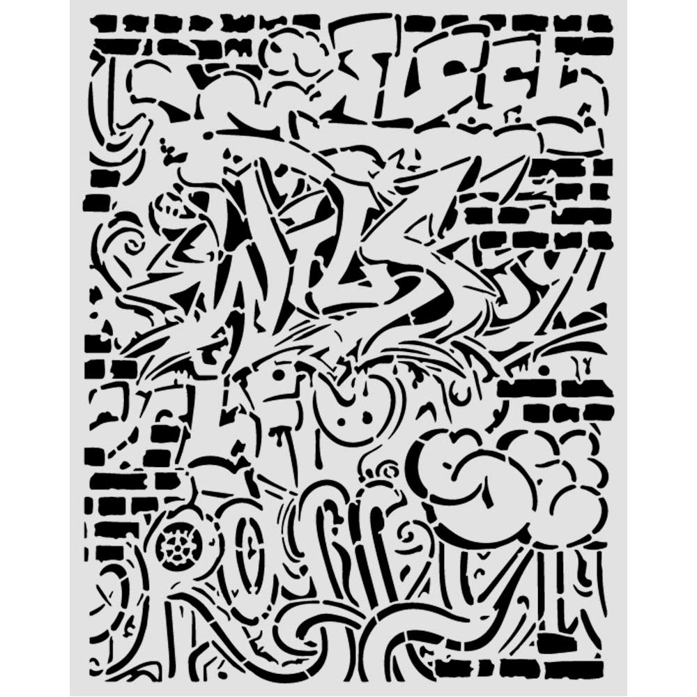 KSTD226 - Stamperia - Stamperia pochoir 20x25 cm – Furry Friends 2 Graffiti - 