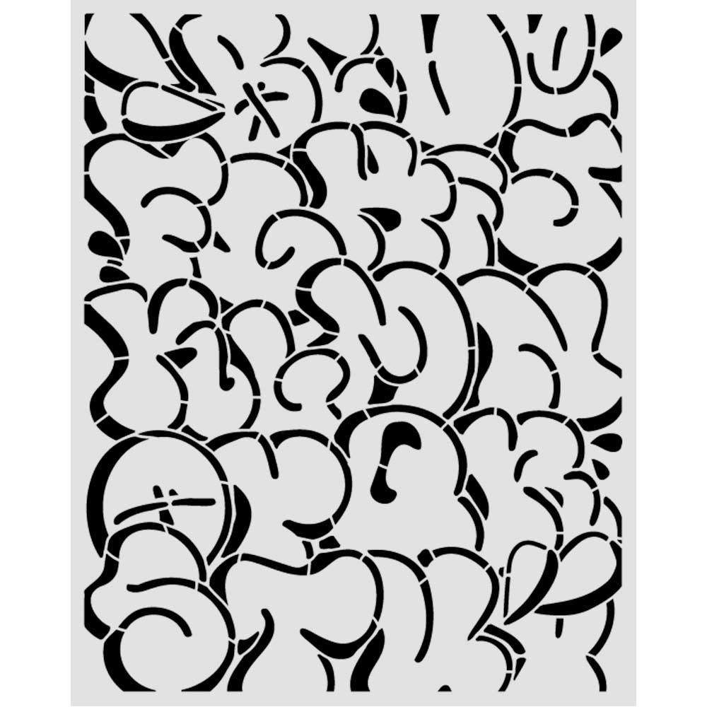 KSTD227 - Stamperia - Stamperia pochoir 20x25 cm – Furry Friends 2 Pop Art Pattern - 