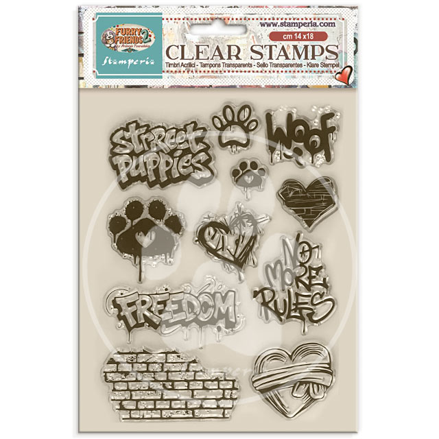 WTK250 - Stamperia - Stamperia Clear Stamps 14x18 cm – Furry Friends 2 - 
