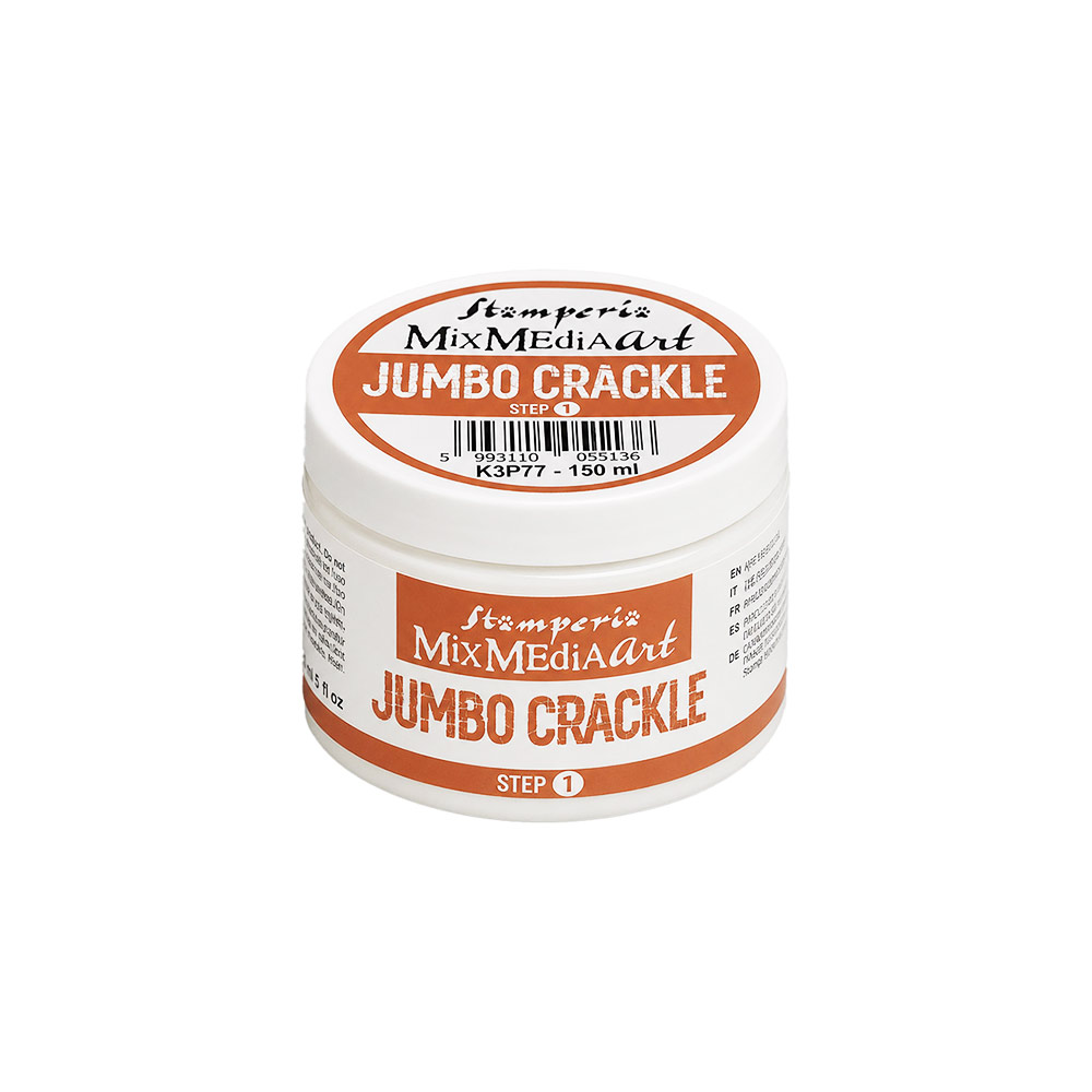 K3P77 - Stamperia - Stamperia Jumbo Crackle transparent step 1 ml 150 – Furry Friends 2 - 