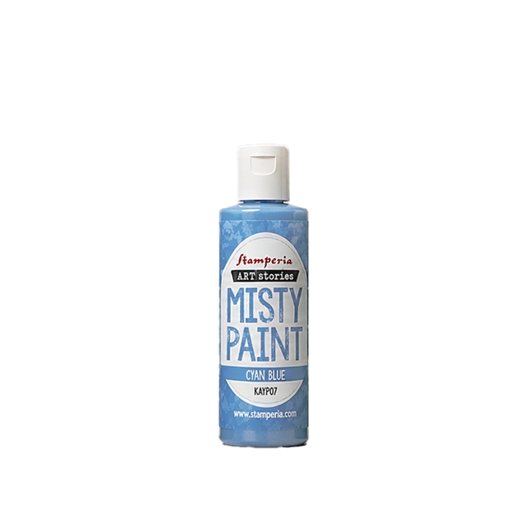 KAYP07 - Stamperia - Stamperia Misty Paint 25ml Cyan Blue – Furry Friends 2 - 