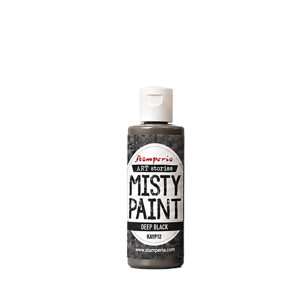 KAYP12 - Stamperia - Stamperia Misty Paint 25ml Deep Black – Furry Friends 2 - 