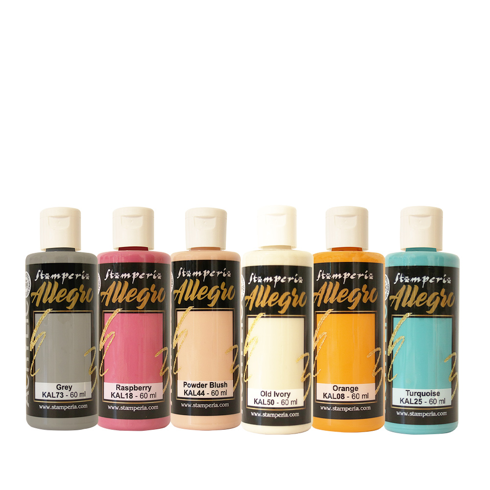 KALKIT77 - Stamperia - Stamperia Allegro Paint Set 6 couleurs – Furry Friends 2 - 