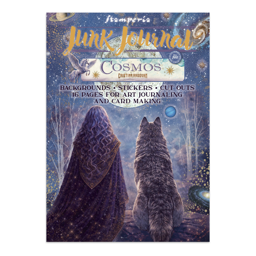 SBJK29 - Stamperia - Stamperia junk journal stickers et découpes – Cosmos - 