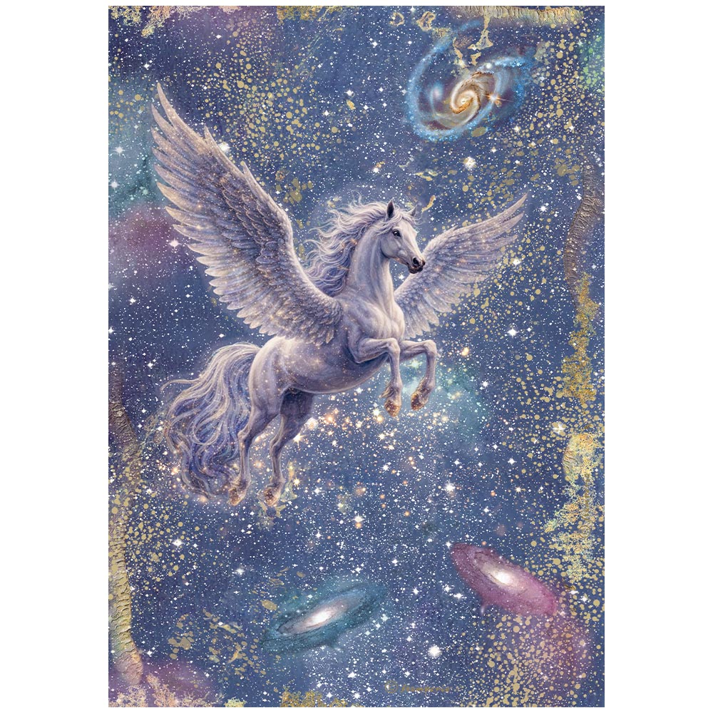 DFSA41152 - Stamperia - Stamperia papier de riz A4 – Cosmos Pegasus - 
