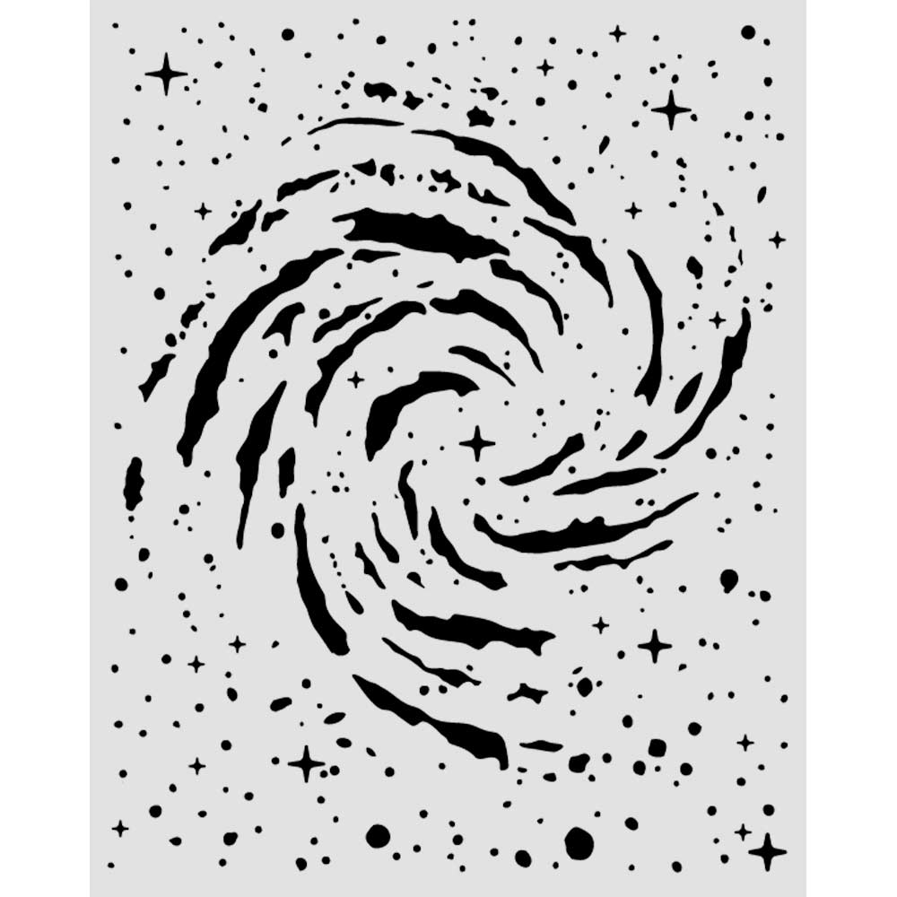 KSTD218 - Stamperia - Stamperia pochoir 20x25 cm – Cosmos Swirling Nebula - 