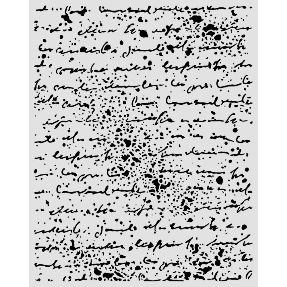 KSTD219 - Stamperia - Stamperia pochoir 20x25 cm – Cosmos Handwriting - 