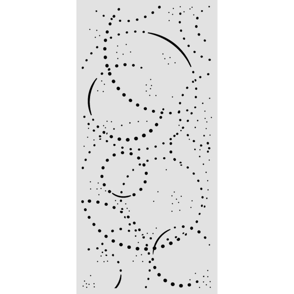 KSTDL173 - Stamperia - Stamperia pochoir 12x25 cm – Cosmos Ink Orbits - 