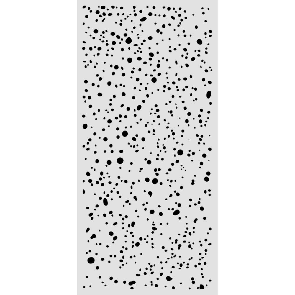 KSTDL174 - Stamperia - Stamperia pochoir 12x25 cm – Cosmos Ink Spots - 