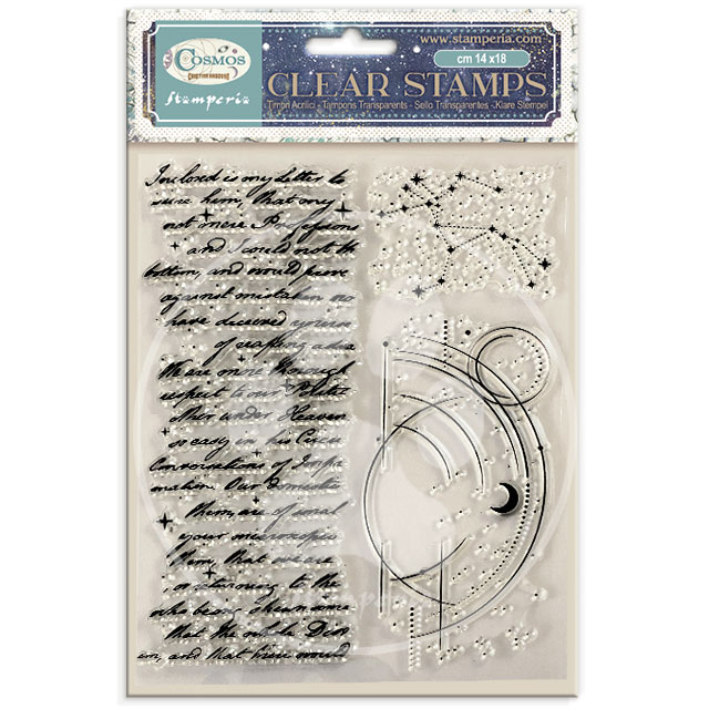 WTK246 - Stamperia - Stamperia Clear Stamps 14x18 cm – Cosmos - 