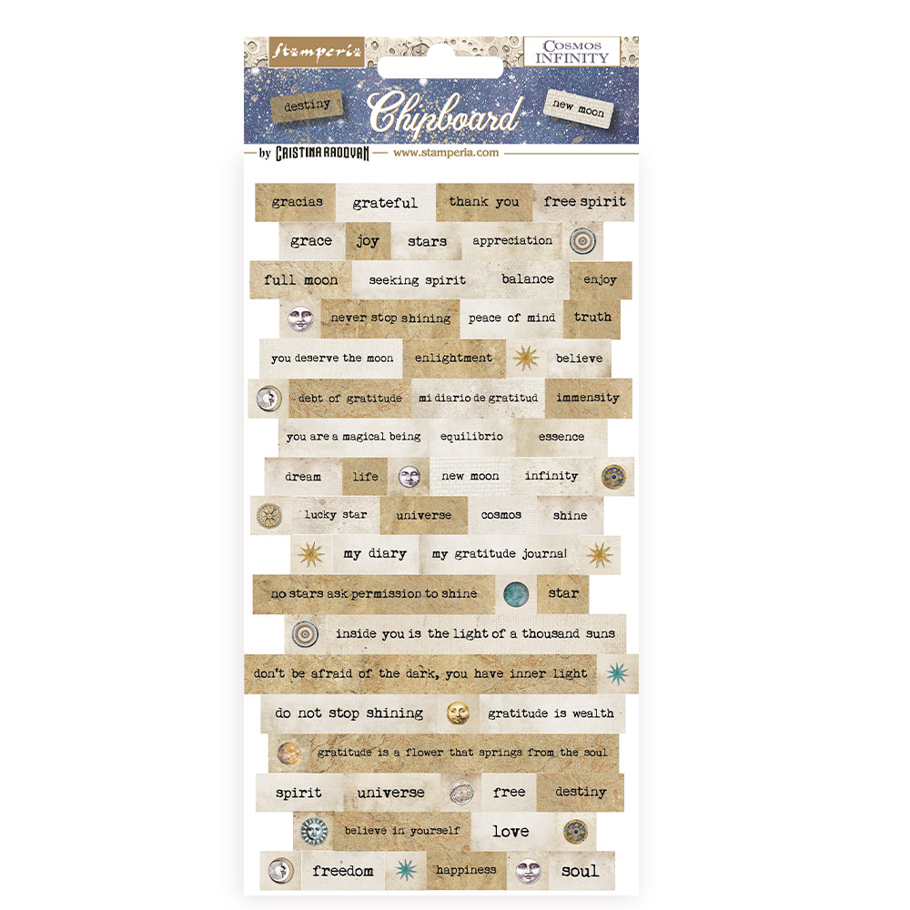 DFLCB64 - Stamperia - Stamperia Chipboard 15x30 cm – Cosmos Infinity Infinity - Ephemera & découpes DFLCB64 - Stamperia - Stamperia Chipboard 15x30 cm – Cosmos Infinity Infinity - Ephemera & découpes