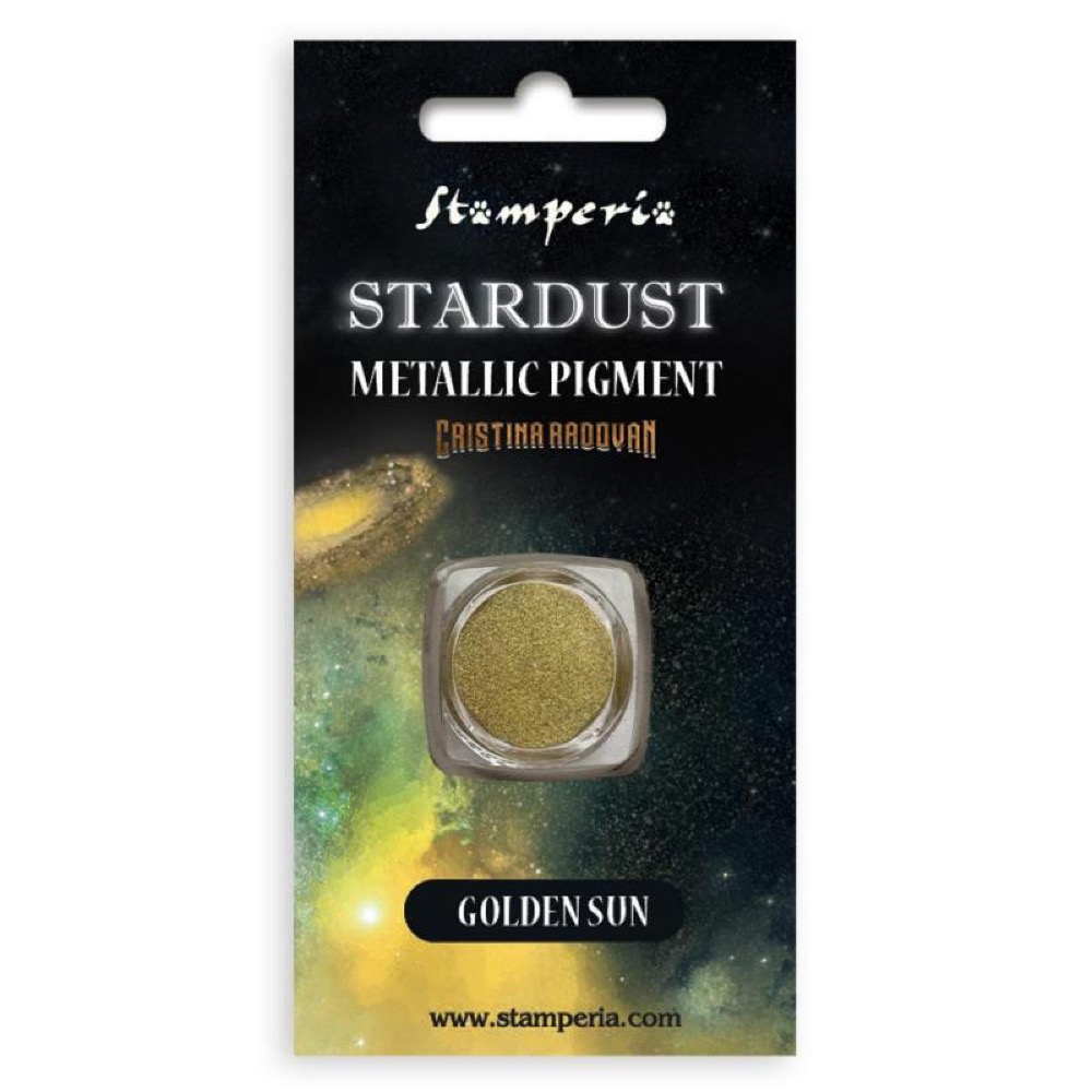 KAPRB02 - Stamperia - Stamperia Stardust Pigment 0,5g Golden sun – Stamperia Basics - Pigments KAPRB02 - Stamperia - Stamperia Stardust Pigment 0,5g Golden sun – Stamperia Basics - Pigments
