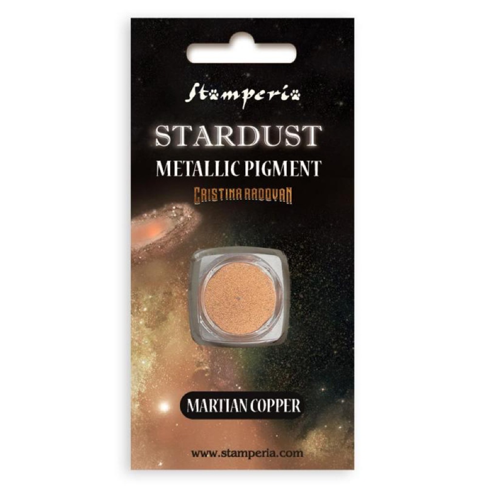 KAPRB03 - Stamperia - Stamperia Stardust Pigment 0,5g Martian copper – Stamperia Basics - Pigments