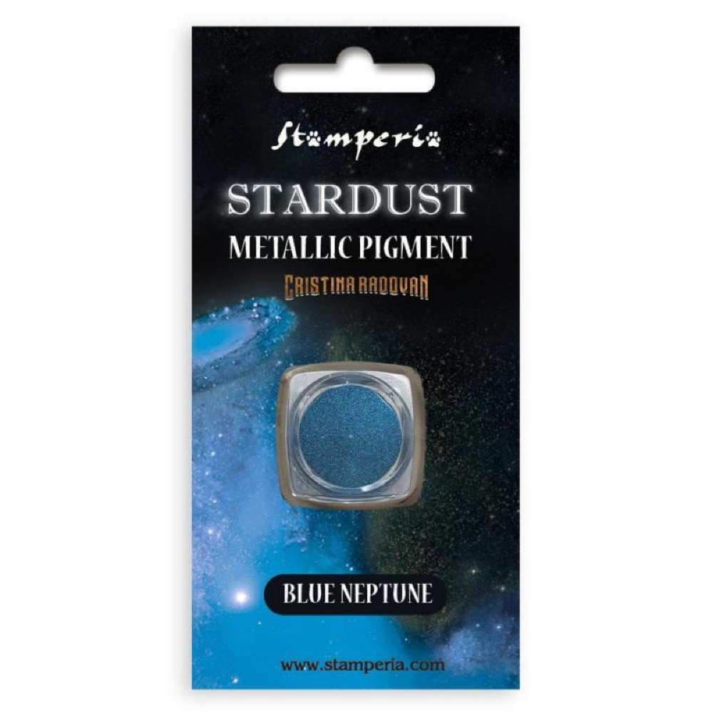 KAPRB06 - Stamperia - Stamperia Stardust Pigment 0,5g Blue neptune – Stamperia Basics - Pigments