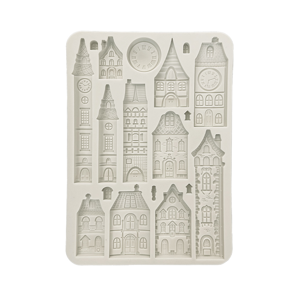 KACMA531 - Stamperia - Stamperia moule silicone A5 – Gear up for Christmas Cozy houses - Moules
