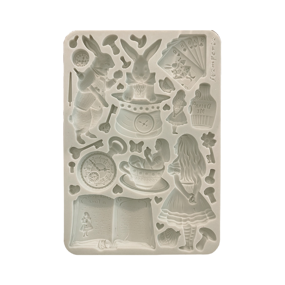 KACMA572 - Stamperia - Stamperia moule silicone A5 – Alice in Christmas Alice in Christmas - Moules KACMA572 - Stamperia - Stamperia moule silicone A5 – Alice in Christmas Alice in Christmas - Moules