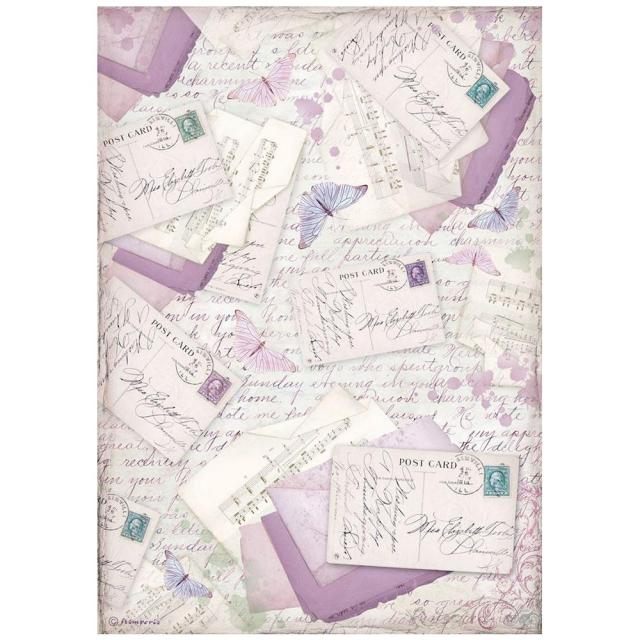 DFSA4676 - Stamperia - Stamperia papier de riz A4 – Provence Letters - Papier de riz DFSA4676 - Stamperia - Stamperia papier de riz A4 – Provence Letters - Papier de riz