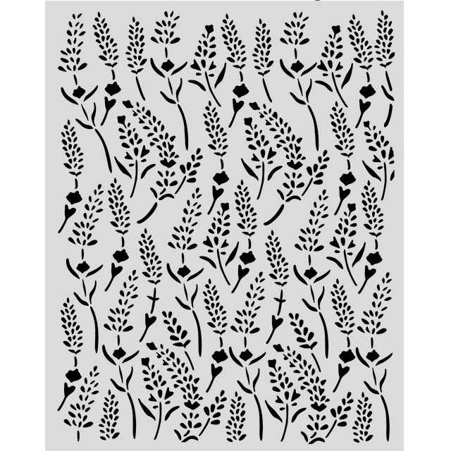KSTD168 - Stamperia - Stamperia pochoir 20x25 cm – Lavender Pattern - Pochoirs