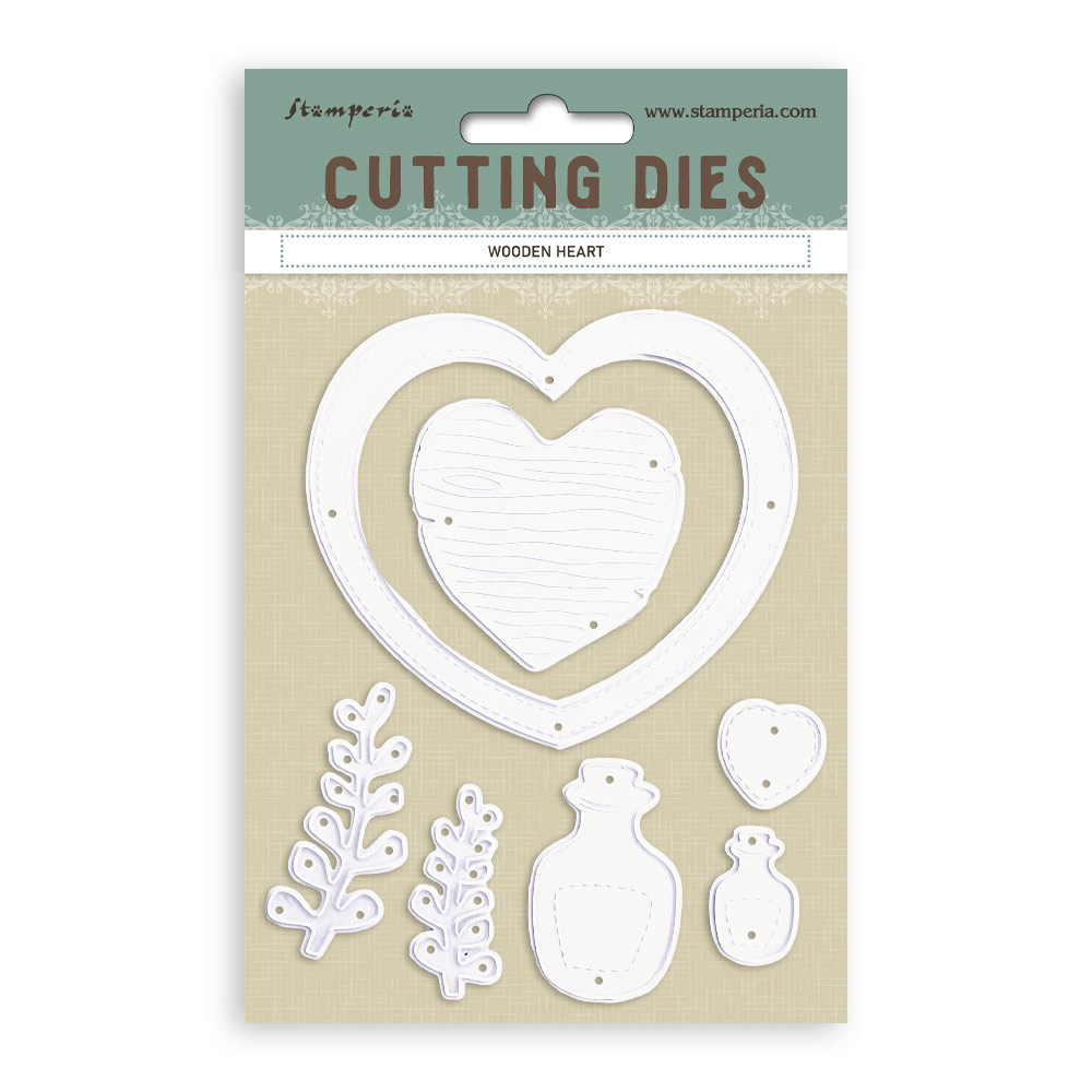 SFT03 - Stamperia - Stamperia Matrices de découpe – Wooden Heart - Cutting Dies